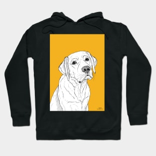 Labrador Dog Portrait Hoodie